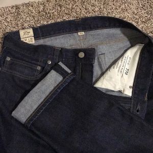 J.Crew Japanese Kaihara Denim Slim Straight